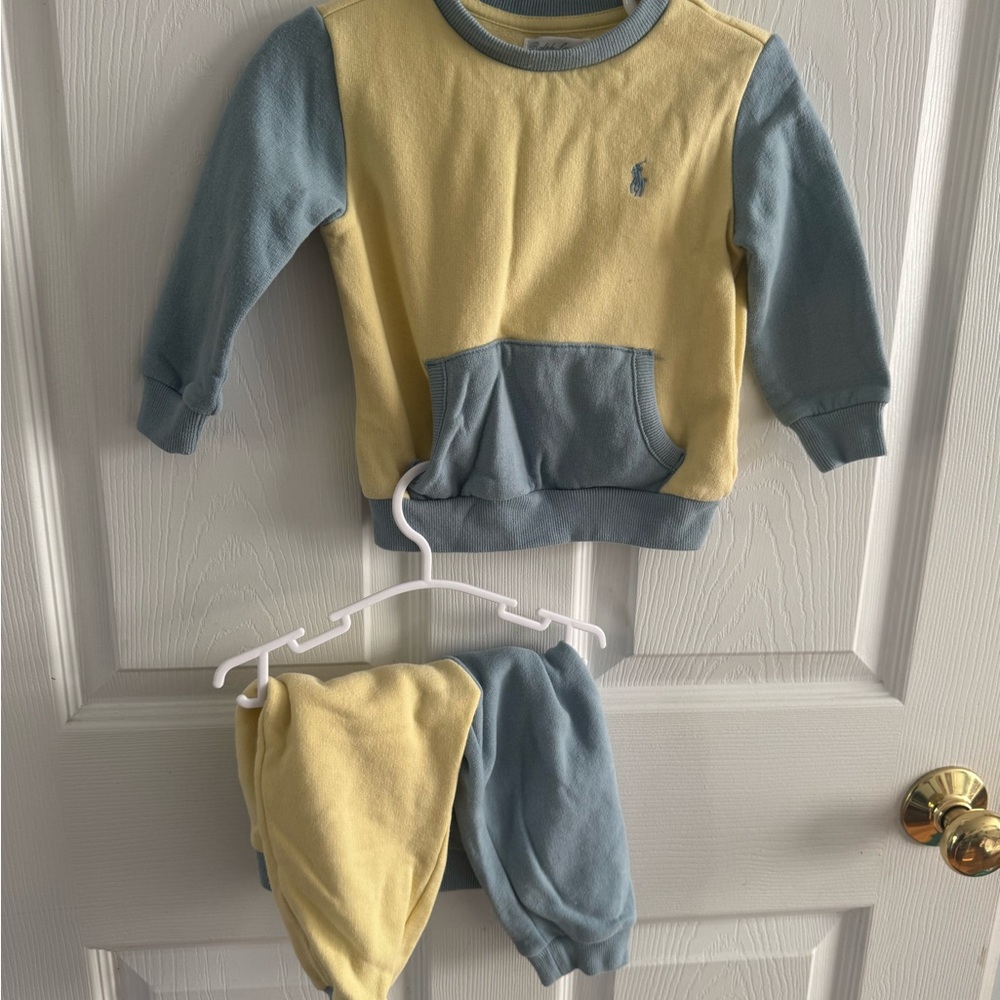 Ralph Lauren Yellow and Blue Toddler Top